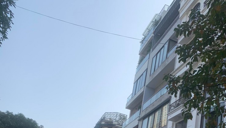 Bán toà  văn phòng 8 tầng xây mới Mạc Thái Tông Mặt tiền 6.2M  92m2 42.5 TỶ
