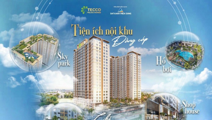 Tecco Felice Homes mua nhà ở lý tưởng dịp tết cùng nhiều ưu đãi chỉ 1.1 tỷ căn 2PN