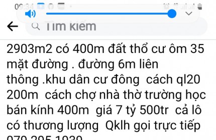 Chính Chủ Cần Bán Lô Đất Đẹp Vị Trí Đắc Địa Tại Xã Lộc Châu, Huyện Bảo Lộc, Tỉnh Lâm Đồng