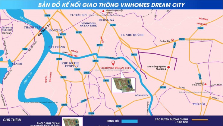 Mở bán dự án Vinhomes Dream City Văn Giang - Hưng Yên, Giá Tốt Đầu Tư Đón Sóng Đầu