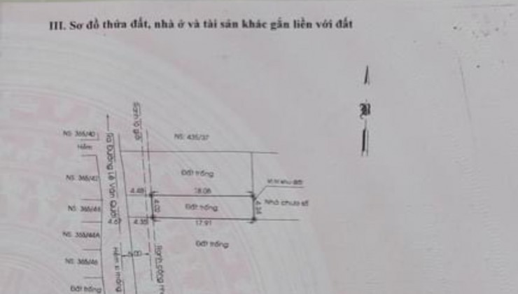 Bán lô đất góc 2 mặt tiền hẻm 365 LÊ VĂN QUỚI, Q Bình Tân - có giấy phép xây dựng