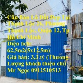 Cần Bán Lô Đất Đẹp Tại Thạnh Lộc 26, Phường Thạnh Lộc, Quận 12, Tp Hồ Chí Minh