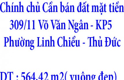 Chính chủ Cần bán đất mặt tiền