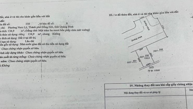 bán đất đường Nguyễn Tri Phương Nam Lý, trung tâm khu 525, đầy đủ tiện ích xung quanh, LH 0888964264