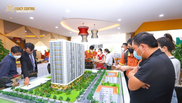 Chỉ cần thanh toán trước 160 triệu là sở hữu ngay căn hộ hiện đại Legacy Central tại trung tâm thành phố Thuận An - Bình Dương.