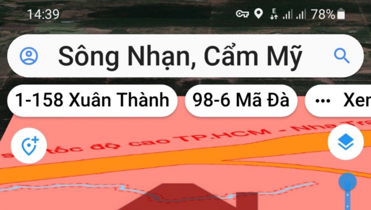 Bán đất vườn 17000m2,giá 27,2tỷ, Sông Nhạn, Cẩm Mỹ