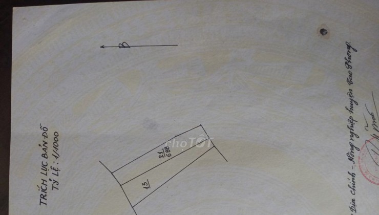 Cần bán gấp lô đất 688m2 Tại Khu 4 , Thị Trấn Cao Phong , Huyện Cao Phong, Hòa Bình