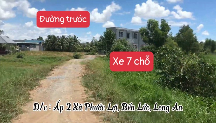 Đất 2 mặt tiền view sông Long Khê thuộc ấp 2 xã Phước Lợi, Bến Lức, Long An. Cách cầu bà Đắc 1km, ra tỉnh lộ 835 cũng 1km