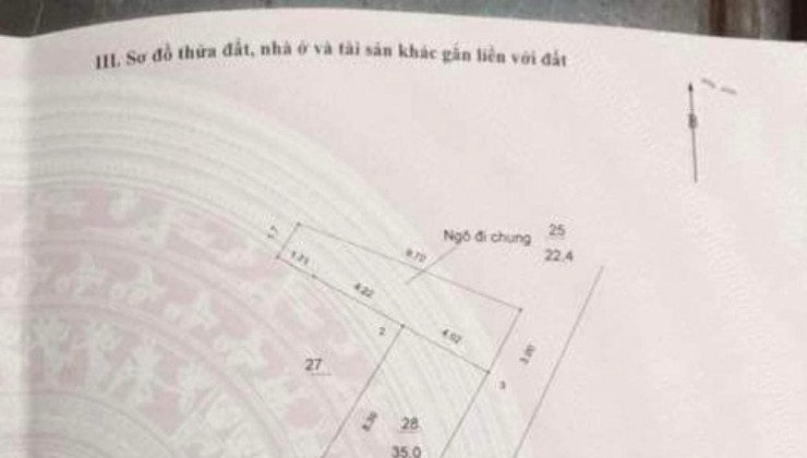 Nhà mới, Gara ô tô đường Hoàng Mai, Hoàng Mai. DT 35m2, MT 4.0m, 5 tầng.