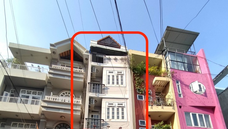 Cho thuê nhà nguyên căn hẻm 135 Nguyễn Hữu Cảnh, 1 trệt lửng 3 lầu, giao nhà mới.