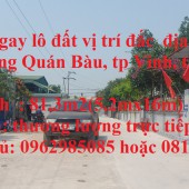 Sở hữu ngay lô đất vị trí đắc  địa tại Khối 10, phường Quán Bàu, tp Vinh, tỉnh Nghệ An