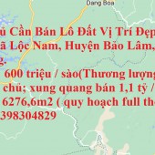 Chính Chủ Cần Bán Lô Đất Vị Trí Đẹp Tại Thôn 7, Xã Lộc Nam, Huyện Bảo Lâm, Tỉnh Lâm Đồng.