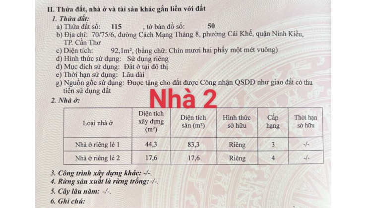 Bán 3 căn nhà tại CẦN THƠ, thiết kế đẹp, sổ hổng riêng, giá đầu  tư. Lh:0902161619