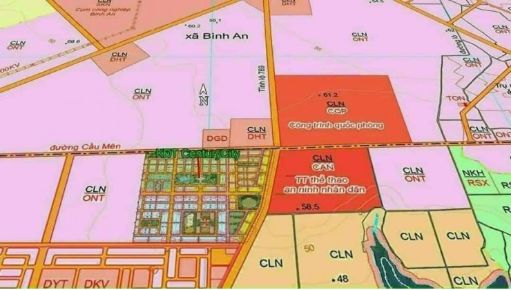 Lô đất 107,5m2 (Bình Sơn,Long Thành,Đồng Nai) - TRANG