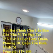 Hot Hot Chính Chủ Cần Bán Căn Nhà Vị Trí Đẹp Tại Phường 10, quận Tân Bình