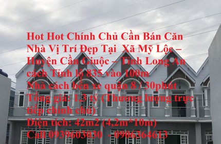 Hot Hot Chính Chủ Cần Bán Căn Nhà Vị Trí Đẹp Tại  Xã Mỹ Lộc – Huyện Cần Giuộc – Tỉnh Long An