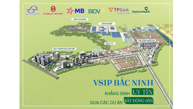 chinh chủ bán căn villa 261m2 view hồ công viên đô thị centacity vsip từ sơn băc ninh