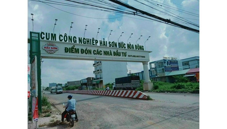 Bán đất nền HXH 18m, trong Cụm KCN Hải Sơn đường Tỉnh lộ 10 Đức Hoà, Long An