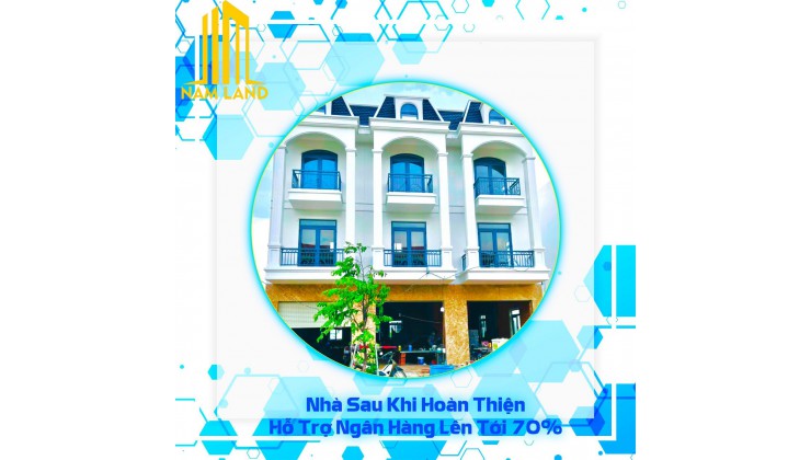 Bán nhà Trung Tâm Thuận An 1 trệt 2 lầu 60m2 giá 2 tỷ 427 triệu