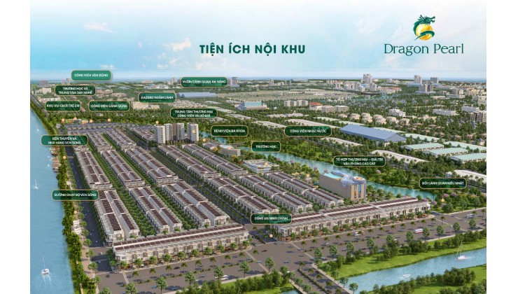 Suất ngoại giao - giỏ hàng độc quyền Bến Thành Invest, view sông, lô góc 2 MT Block D1, B2 và E2 view hot nhất dự án Dragon Pearl - KDC Đức Hoà Đông.