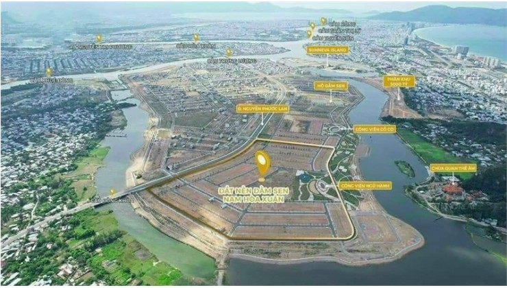 Đất nền Đà Nẵng, Nam Hoà Xuân City ,đã có sổ từng lô, hạ tầng hoàn thiện