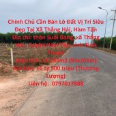 Chính Chủ Cần Bán Lô Đất Vị Trí Siêu Đẹp Tại Xã Thắng Hải, Hàm Tân