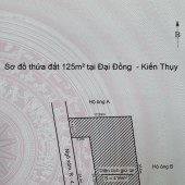 Mặt đường Phong Quang , Đại Đồng, Kiến thụy , lô góc 125m2