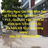 Sở Hữu Ngay Căn Nhà Hẻm Đẹp Vị Trí Đắc Địa Tại Phường 13 , Quận Gò Vấp ,TP HCM