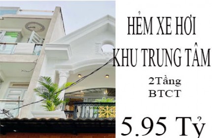 Bán nhà Hẻm Xe Hơi – Khu trung tâm Phường 9 – 64m2 – 5.95 Tỷ