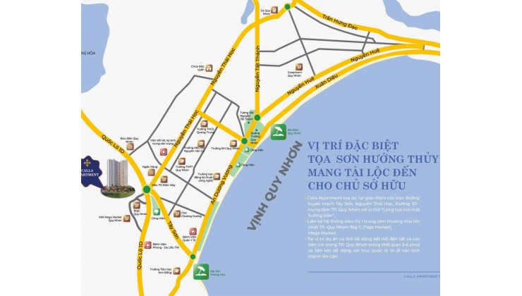 Căn hộ sân vườn Calla Apartment Quy Nhơn - Đầu tư chỉ 1350 triệu/căn 2 phòng ngủ - Vị trí đẹp tại trung tâm thành phố