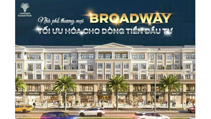 Saigon Center Real đối tác phân phối độc quyền Shophouse của Vinhomes Grand Park Q9