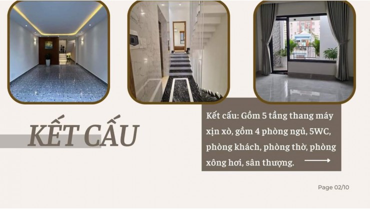 NHÀ PHỐ CITYLAND GÒ VẤP ,ĐƯỜNG 6M .5 TẦNG, THANG MÁY FULL NỘI THẤT XỊN SÒ. Giá 13.8ty