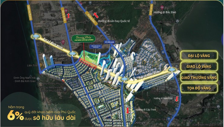 Nhà 3 mặt tiền đường 60m Meyhomes Capital Phú Quốc, lãi suất 0% trong36 tháng