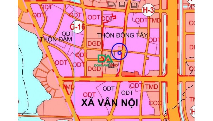 Bán đất xã Vân Nội Đông Anh Hà Nội ( trục chính làng) Thôn Đông Tây 294m