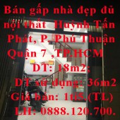 Bán gấp nhà đẹp đủ nội thất Hẻm 710 Huỳnh Tấn Phát, P. Phú Thuận, Quận 7 giá tốt