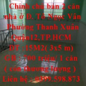 Chính chủ bán 2 căn nhà ở Đường Tô Ngọc Vân, Phường Thanh Xuân ,Quận12,TPHCM