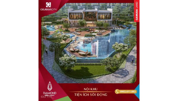 Celadon City bán 2PN + 1, view Đông Nam, Landmark ngắm pháo hoa, chuyển chỗ ở bán nhanh giá tốt