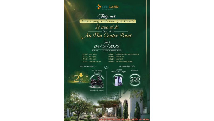 AN PHÚ CENTER POINT - MUA NHÀ NHƯ Ý, NHẬN QUÀ PHÚ QUÝ