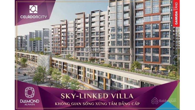 3 căn bán giá gốc từ CĐT - xe hơi lên tận căn hộ - trên phố đi bộ - Skylink Villa - Celadon City