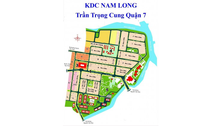 Đất biệt thự Đường Số 12 KDC Nam Long Trần Trọng Cung Q7