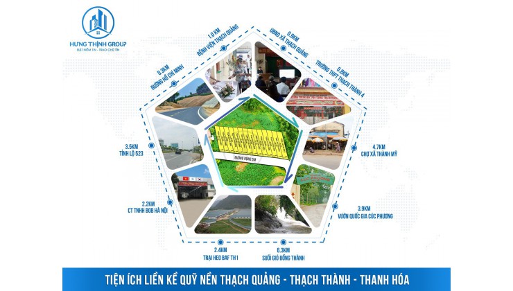 Đất nền thạch thành thanh hoá giá rẻ 260 triệu 1 nền