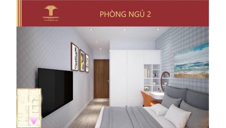 Còn duy nhất căn 1PN 42m2 giá tốt Thiên Quân Marina Plaza Cần Thơ