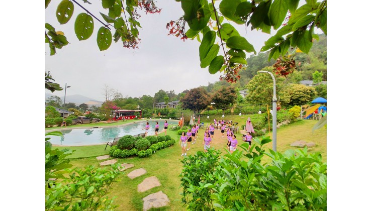 Bán lô đất ND 500m2 ở Onsen Resort Kỳ Sơn, HB, view suối, full tiện ích nội khu, sổ đỏ, giá rẻ