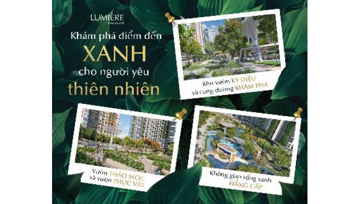 3 Căn Giỏ Hàng Độc Quyền Lumiere Boulevard - Vinhomes Grand Park