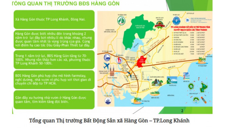 Bán đất 1044.6 m2 full ONT ngay ấp đồi Rìu xã Hàng Gòn, TP Long Khánh, Đồng Nai.