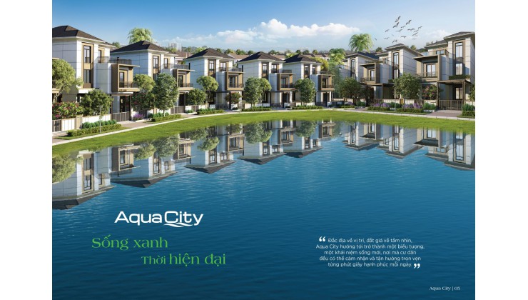 Nhà phố 8x20m Aqua City đối diện cafe nhà kính và liền kề Aqua Central Mall, giá 8.6 tỷ bao VAT