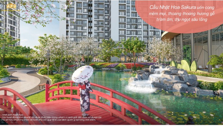 Sang nhượng Giá mềm căn ngoại giao 1N 37m2 tòa SA3 - Vinhomes Smart City. Tầng cao, view đẹp trọn nội khu vườn Nhật.