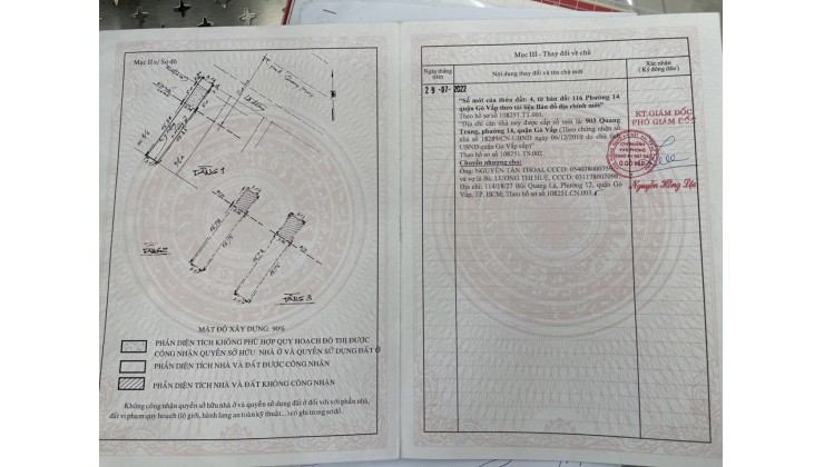 Chính chủ không qua trung gian cần bán nhà mặt tiền đường Quang Trung, Quận Gò Vấp