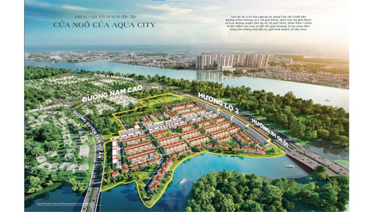 GIỎ HÀNG MỚI NHẤT AQUA CITY TỪ CĐT NOVALAND, TT 5% - 550TR CHIẾT KHẤU NGAY 7%