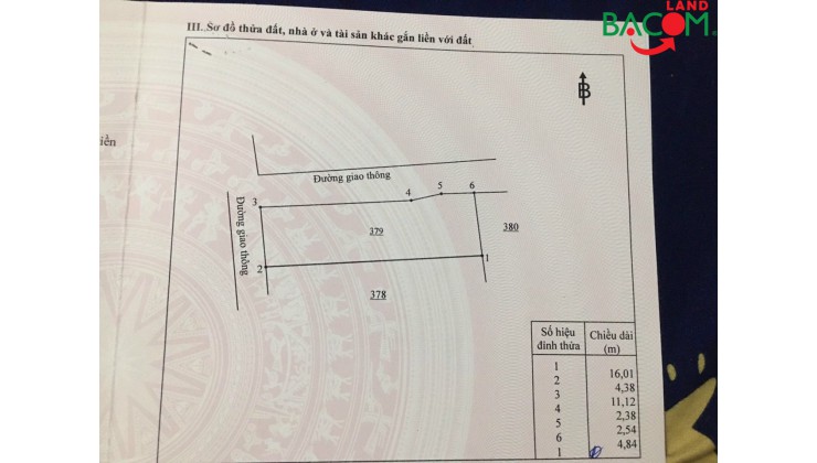 Bán đất 2 mặt tiền p. Tân Phong 72m2 SHR thổ cư 100% gần chợ Tân Tiến